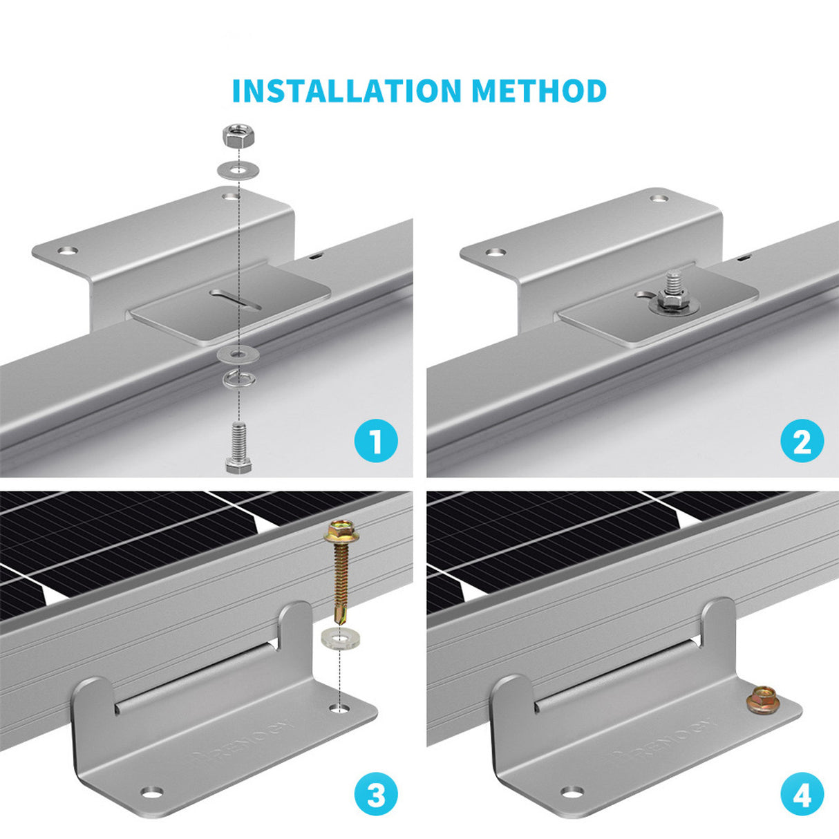 Renogy Solar Wiring and Mounting Kit for 100Watt Solar