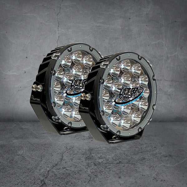 Ultra Vision Raptor 120 LED 9″ Driving Light (Pair)