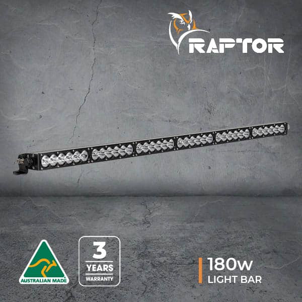 Raptor 180 LED 39″ Light Bar - Black Rim 3M Lead