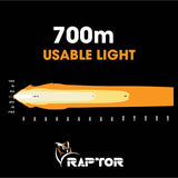 Raptor 210 LED 45″ Light Bar - Black Rim 3M Lead