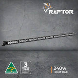 Raptor 240 LED 51″ Light Bar - Black Rim 3M Lead