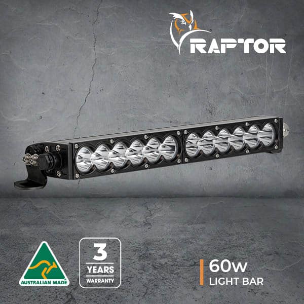 Raptor 60 LED 14.5″ Light Bar - Black Rim