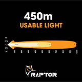 Raptor 60 LED 14.5″ Light Bar Number Plate Kit - Includes Wiring Harness and Hardware (Black)