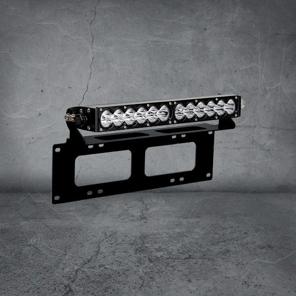 Raptor 60 LED 14.5″ Light Bar Number Plate Kit - Includes Wiring Harness and Hardware (Black)