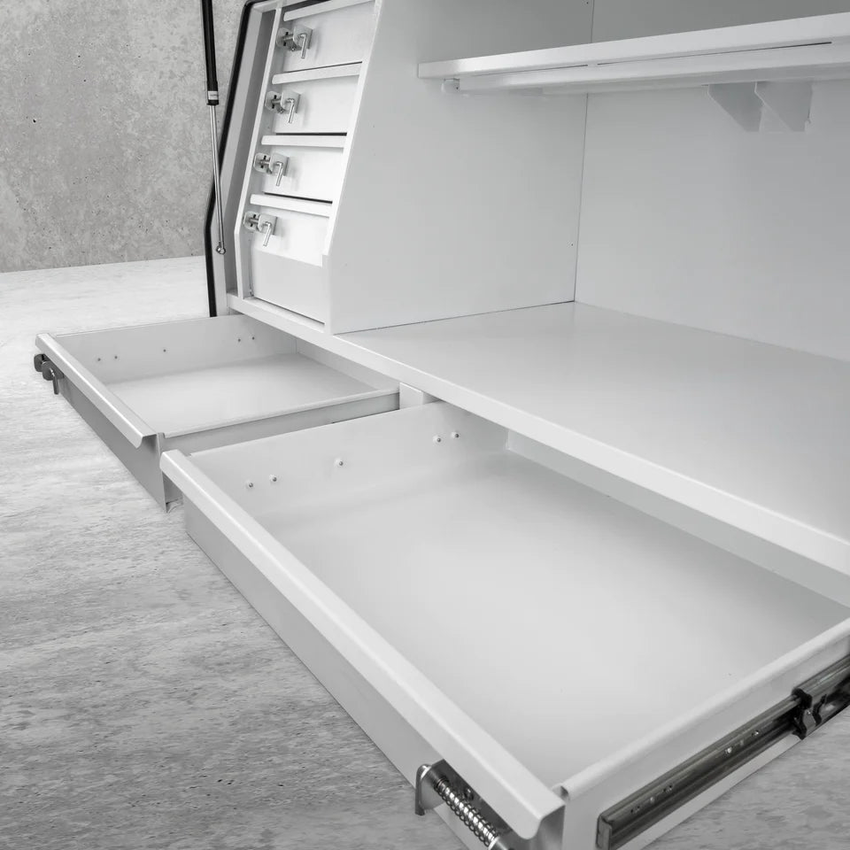 T.C Boxes 1800mm Steel Drawer Toolbox - White