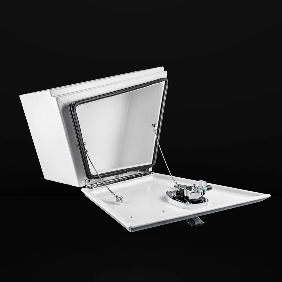 750mm NTR Tapered Aluminium Under Tray Toolbox (Pair) - White - NB