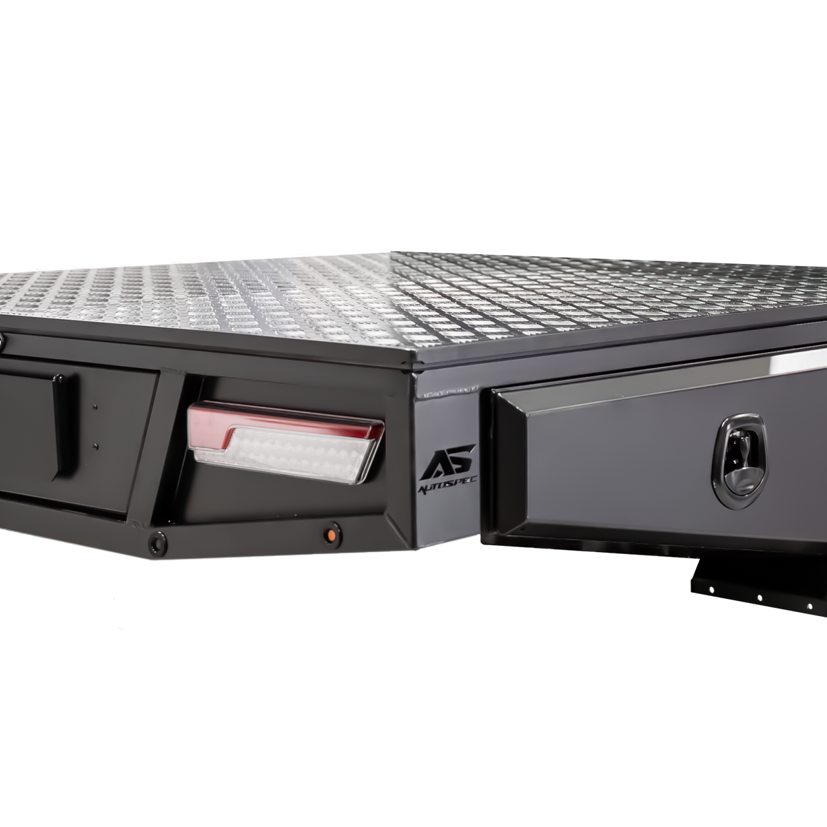 Aluminium Dual Cab Tray 1700mm - Matte Black | Autospec 4x4