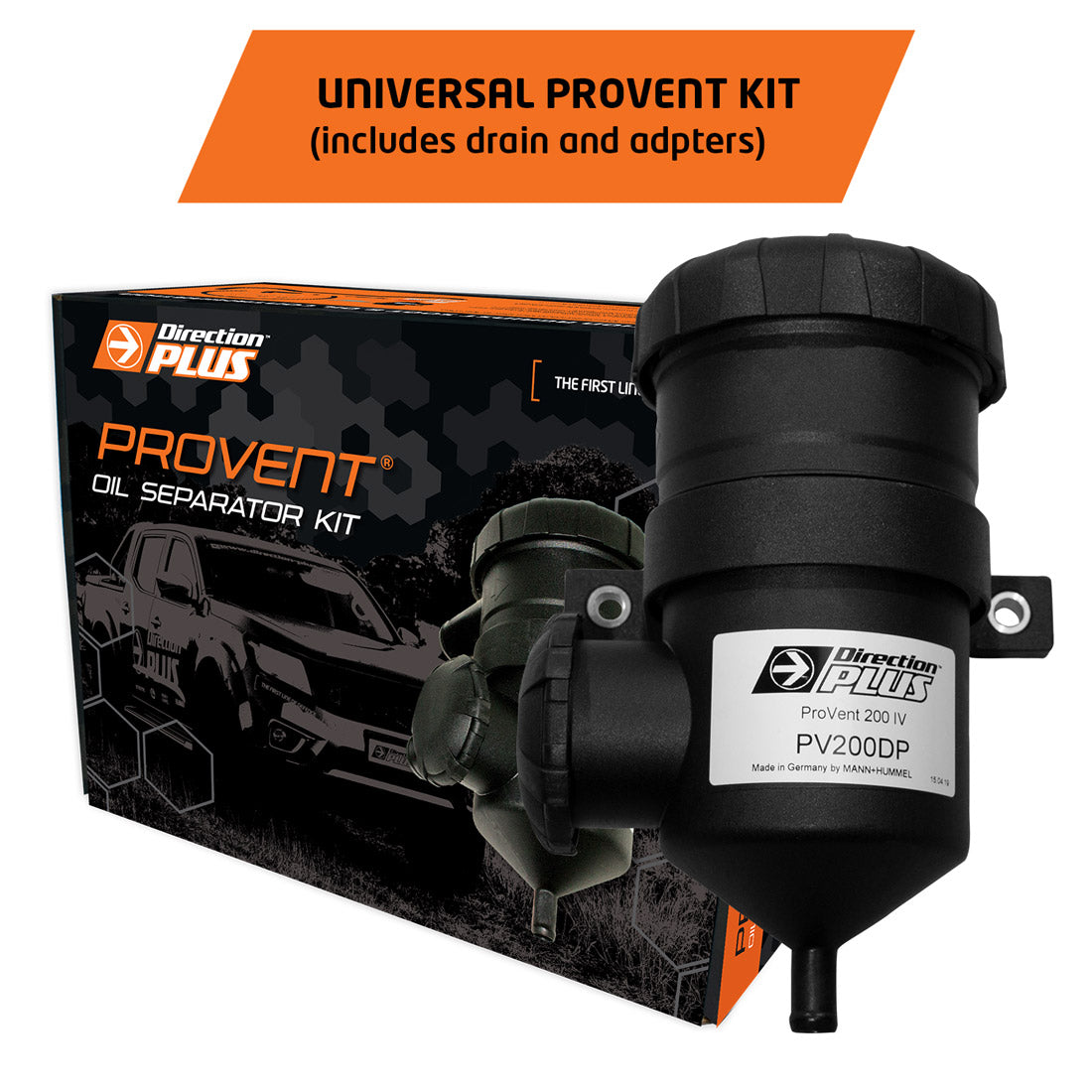 Universal ProVent 200 Catch Can Kit (For Engines Up To 250kw)