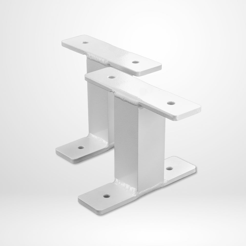 rack mounting feet (pair) white 