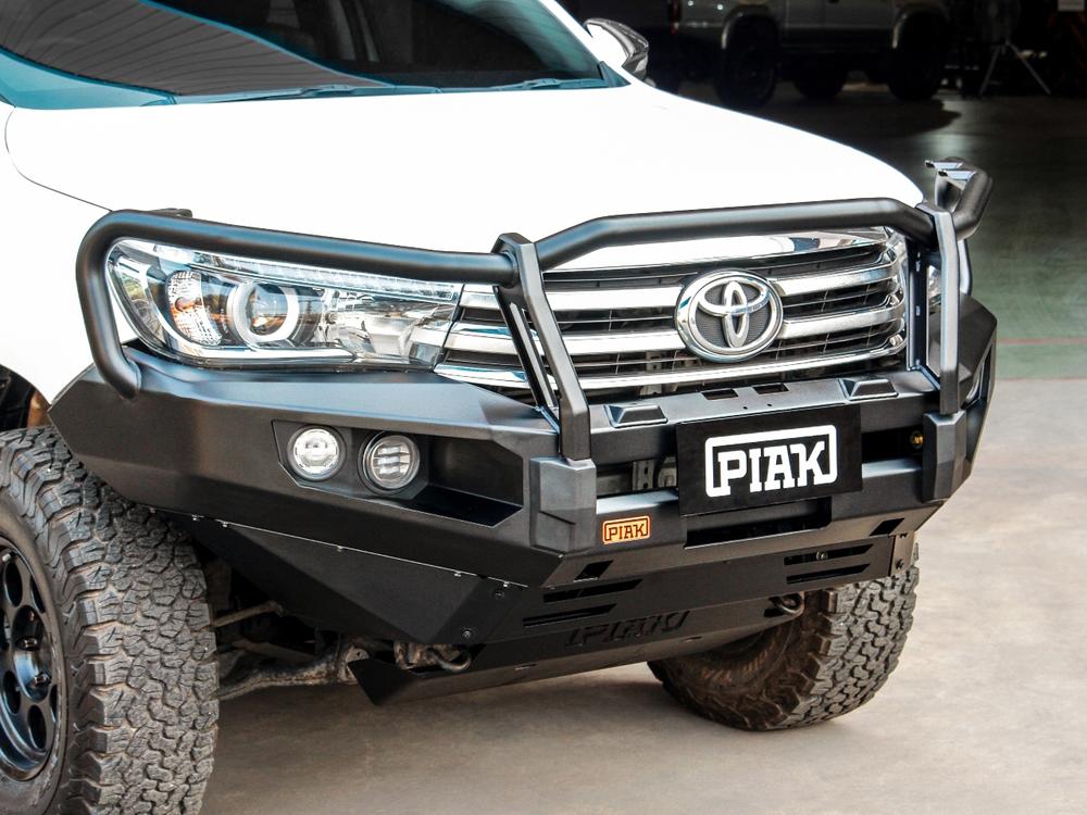 PIAK Elite Loop Bar (Black Recovery Points & Bash Plate) for Toyota Hilux (7/2015 to 5/2018)