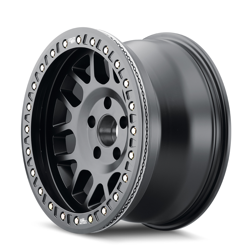 DIRTY LIFE 17x9 38N 6x139.7 CB110 MESA RACE Matte Black Comp Beadlock (C10AW-6HMB Long Cap)