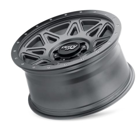 DIRTY LIFE 16x8 0P 6x139.7 CB110 THEORY Matte Gunmetal Black Lip 1450KG (Long Cap) DNR