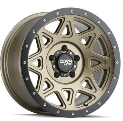 DIRTY LIFE 17x9 35P 5x150 CB110.1 THEORY Matte Gold Black Lip 1600KG