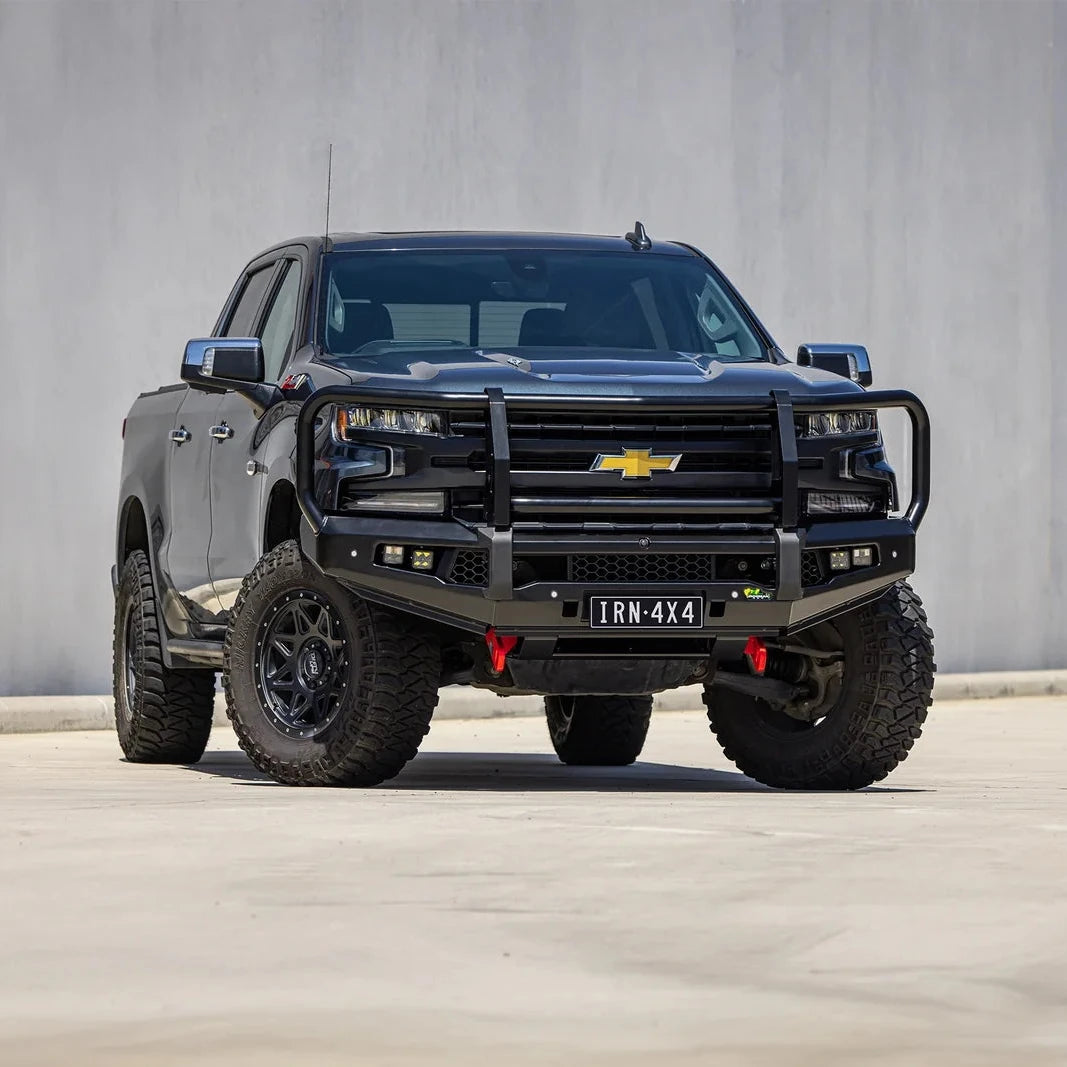 Ironman 4x4 Apex Bull Bar Kit (inc. Recovery Points, Amber Cubes, LED Indicator & Parker and Patch Loom) for Silverado 1500 2019+