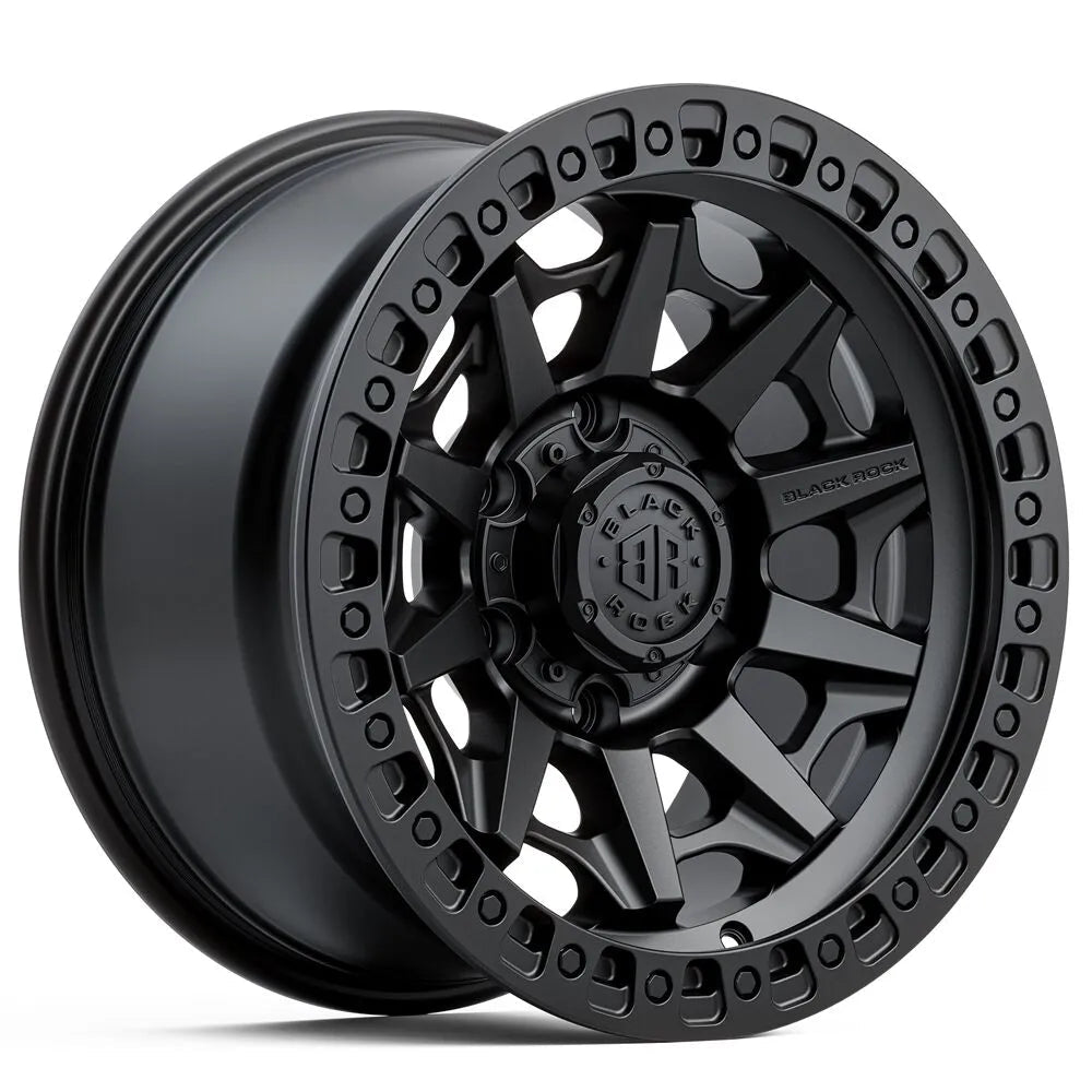 Black Rock Cage Satin Black 17x9 +12 6x139.7 17x9 | 6x139.7 | +12