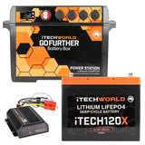 GoFurther Battery Box Bundle with iTECHDCDC25 + iTECH120X Lithium Battery