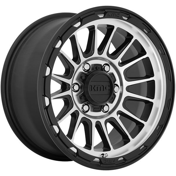 KMC IMPACT KM542 Satin Black Machined 18X9 6X139.7 +18 106MM BORE