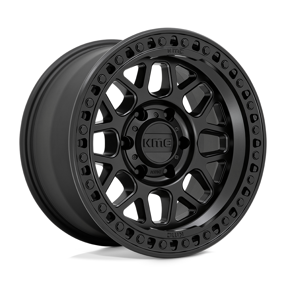 KMC GRS Satin Black 17x9 0mm Offset