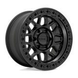 KMC GRS Satin Black 17x9 0mm Offset