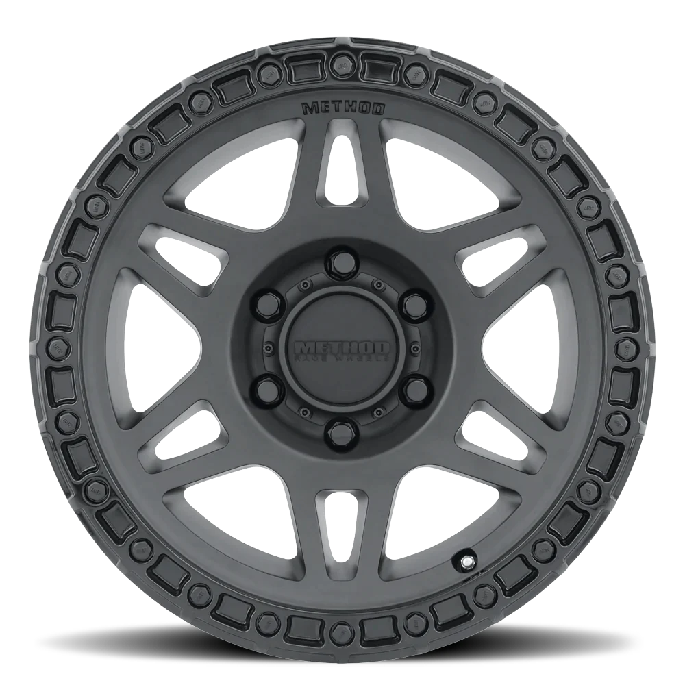 Method MR312 Wheel 6lug Matte Black Gloss Black Lip