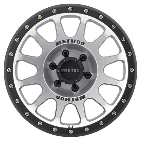 MR305 NV Matte Black Machined Face Head On 6lug