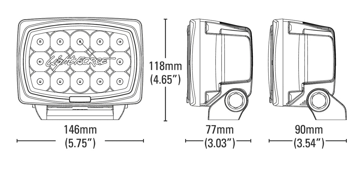 Lightforce Striker LED IR 850nm Driving Lights (Single)