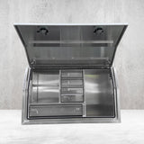 1450mm FP Full Door w/Drawers - Alloy