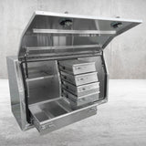 1450mm FP Full Door w/Drawers - Alloy