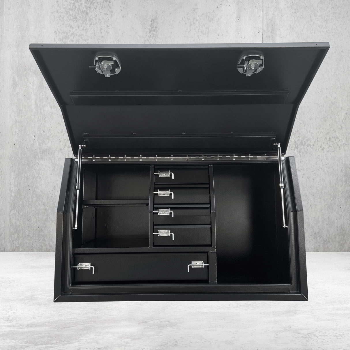 1450mm FP Full Door w/Drawers - Black