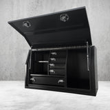 1450mm FP Full Door w/Drawers - Black