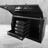 1450mm FP Full Door w/Drawers - Black