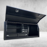 T.C Boxes 2100mm FP Full Door w/Drawers - Black