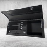 2100mm FP Full Door w/Drawers - Black