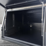 1200mm Aluminium Canopy - Black