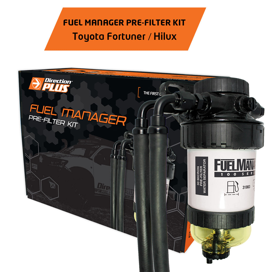 Toyota Hilux N80 & Fortuner 2.8L Fuel Manager Fuel Pre Filter Kit (dual battery compatible)