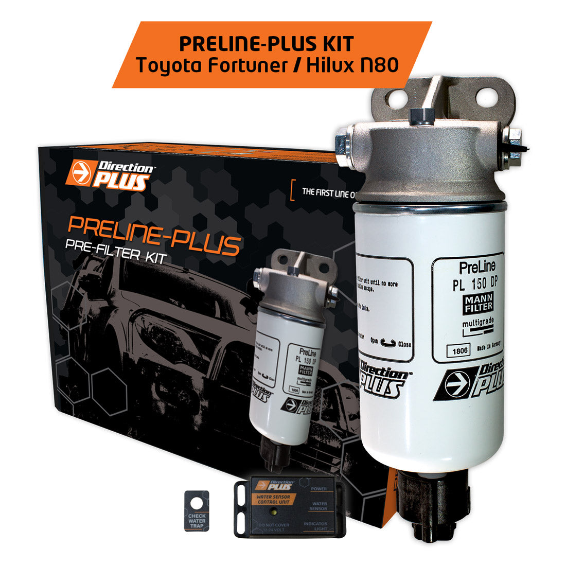 Toyota Hilux N80 & Fortuner 2.8L PreLine Plus Fuel Filter Kit (dual battery compatible)