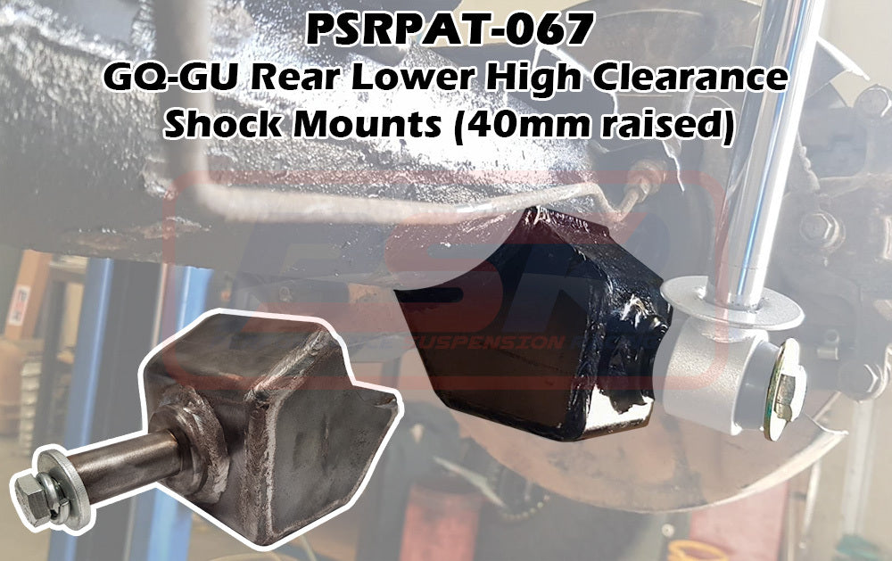 Nissan Patrol GQ-GU Rear Lower High Clearance Shock Mounts (40mm raised)