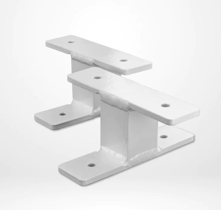 70mm Tradesman Rack Mounting Feet (Pair) - White