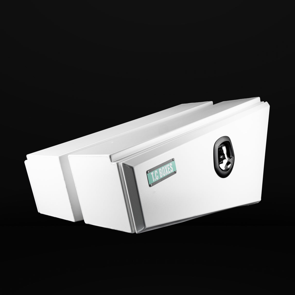 900mm NTR Tapered Aluminium Under Tray Toolbox (Pair) - White