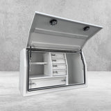 1450mm FP Full Door W/Drawers - White