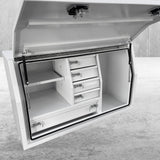 1450mm FP Full Door W/Drawers - White