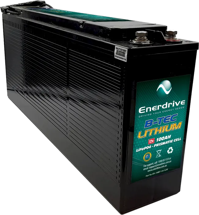 Enerdrive - B-TEC 100AH 12V LiFePO4 Slim Case Battery