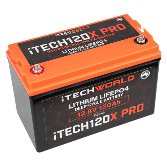 iTECH120X PRO 120Ah 12V Lithium Deep Cycle Battery