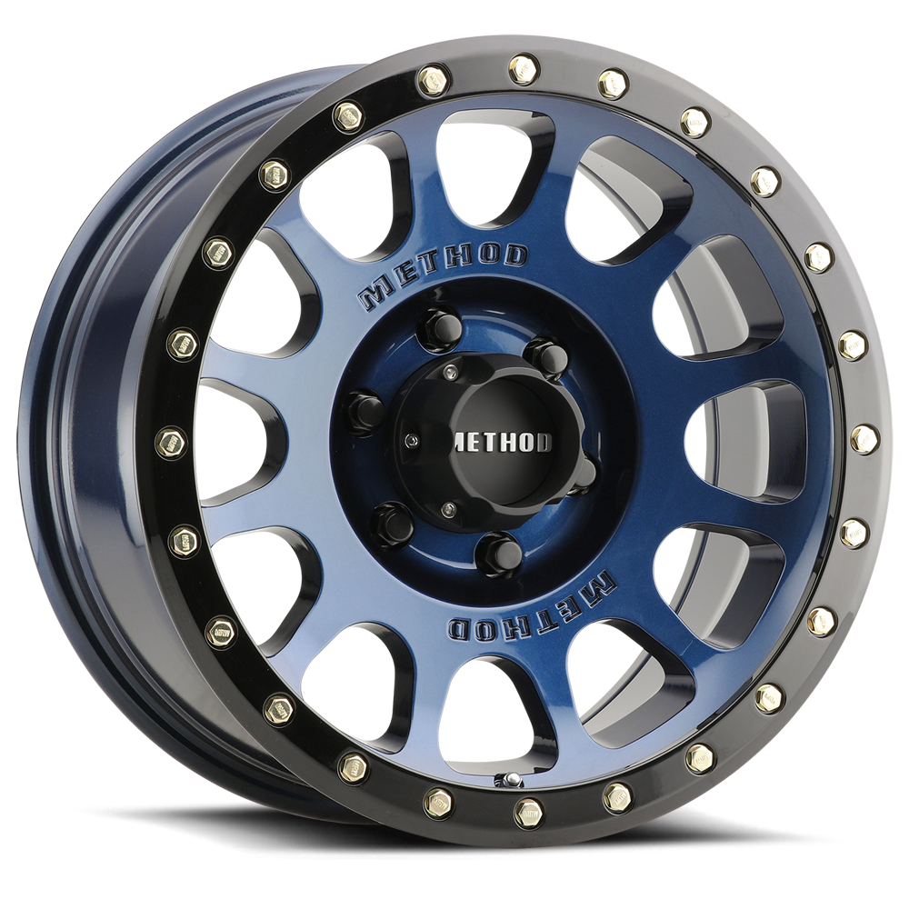 Method MR305 Wheel 6lug Bahia Blue Gloss Black Lip 17x8