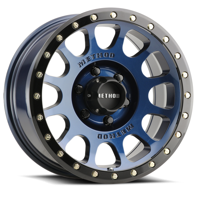 Method MR305 Wheel 6lug Bahia Blue Gloss Black Lip 17x8