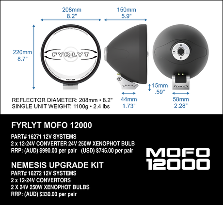 FYRLYT MOFO 12000 Driving Light